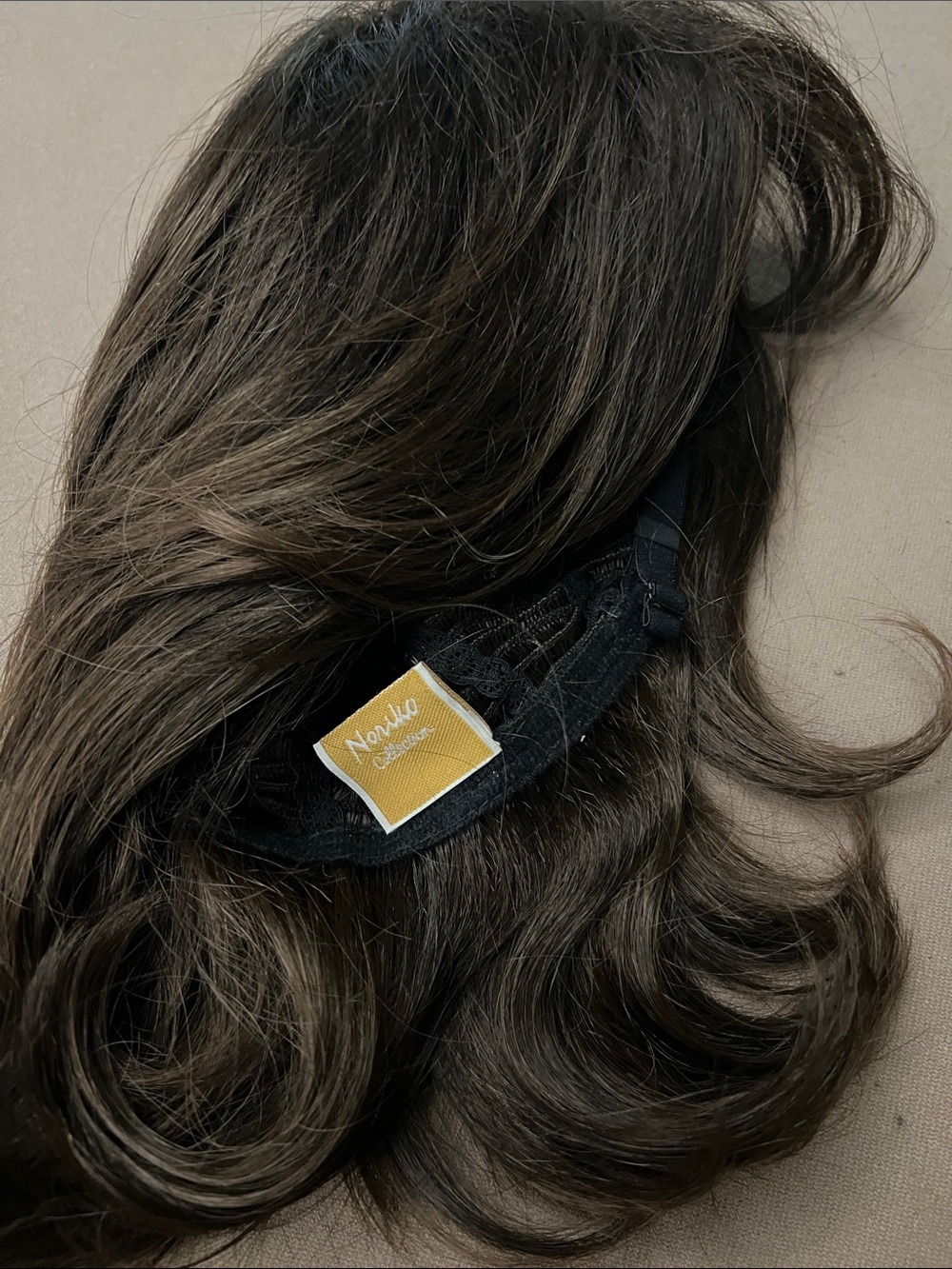 Layered Dark Brown Women’s Hairpiece - Sleek Natural Finish - Picture 3 of 3